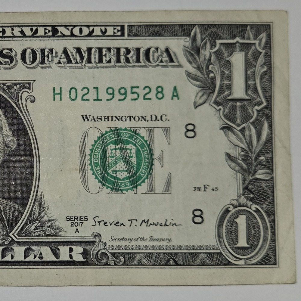Series 2017A One Dollar Bill "BIRTHDAY" Note H02199528A - Feb 28, 1995‎ (B347)
